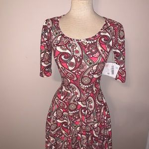NWT!!!! LulaRoe pattern dress size XS